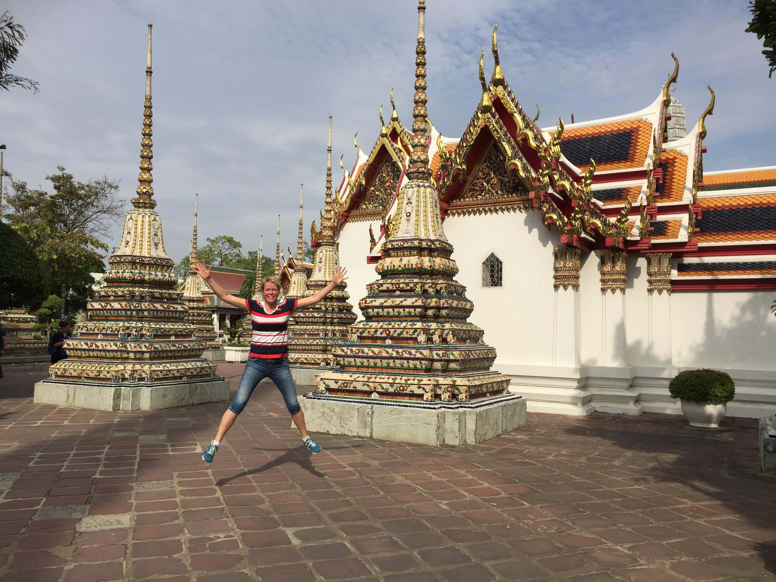 Thailand Bangkok Wat Pho Buddha Begejstring Anne Vibeke Rejser Foto Rasmus Schoenning