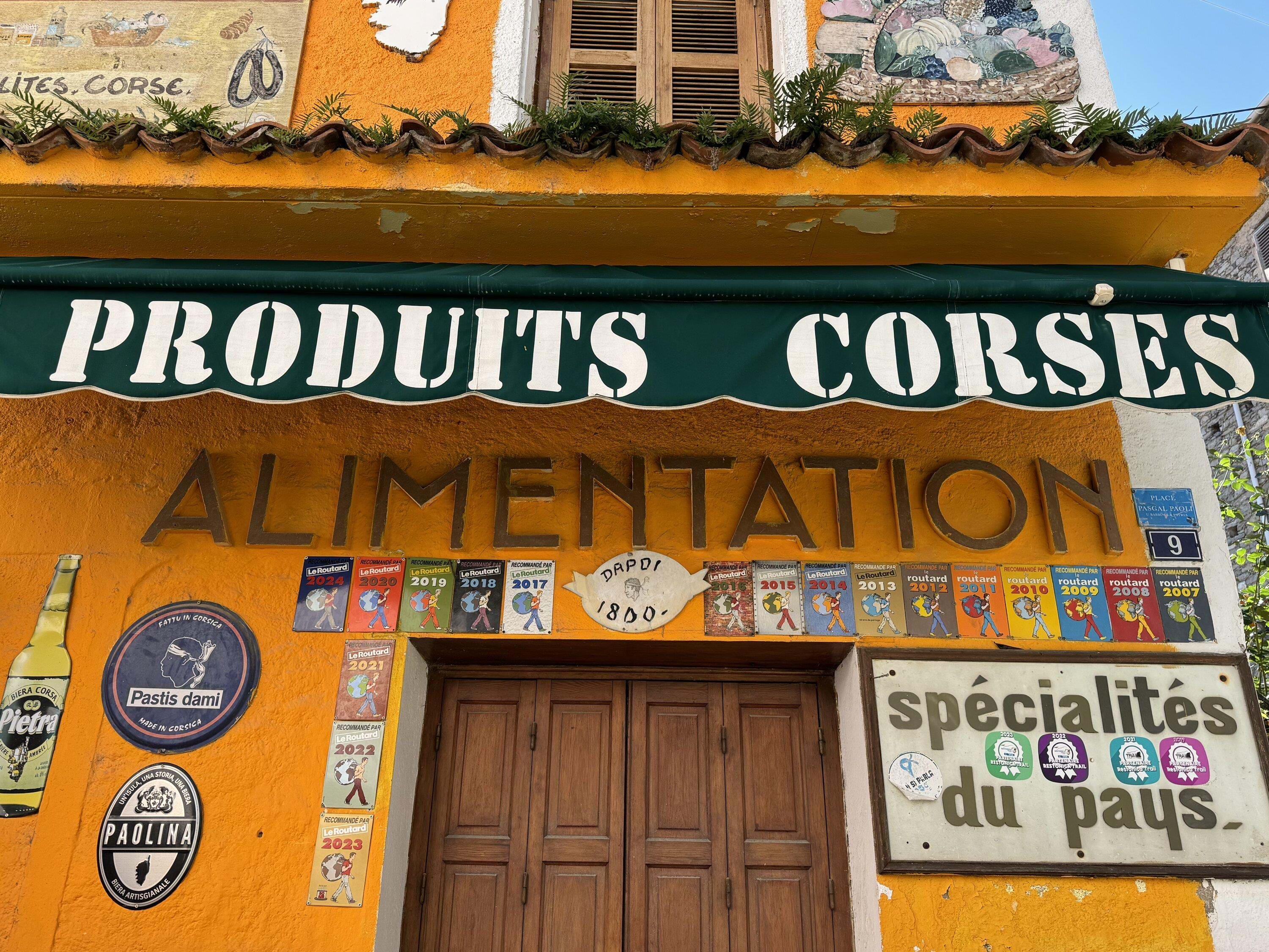 Frankrig Korsika Europas Ældte Købmand Corte Foto Anne Vibeke Rejser 2024